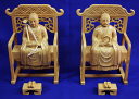 仏具 仏像 楠木 常済 承陽 (太祖 高祖) 金泥書 1.8寸 【曹洞宗】