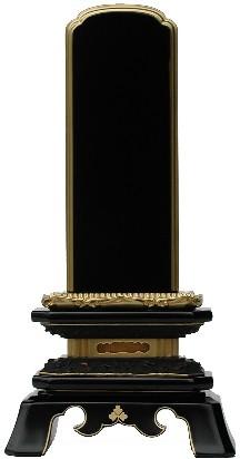 文字彫り一霊分無料 位牌 葵角切 面粉 3．0寸 【宗派問いません】