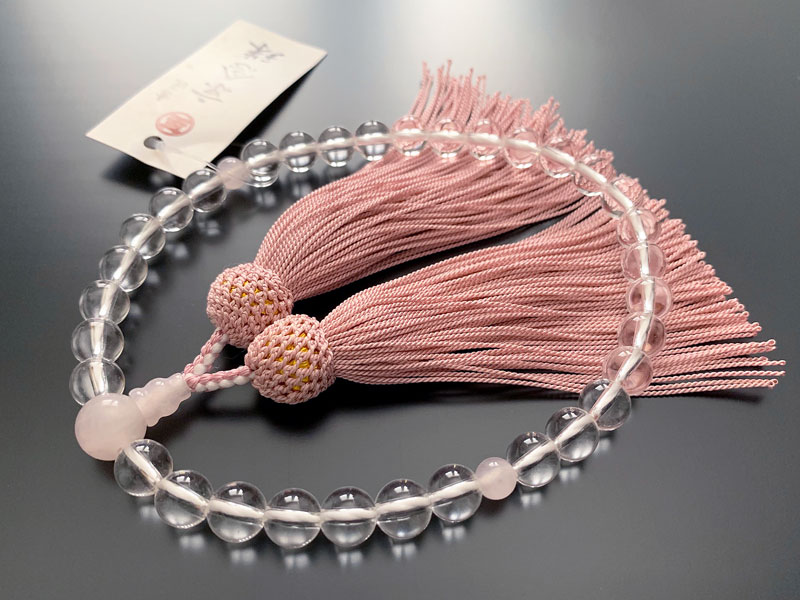 女性用本水晶紅水晶仕立て人絹頭房