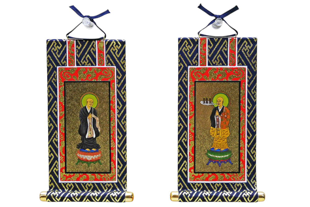 仏具 掛軸 浄土宗 2枚(両脇)セット 