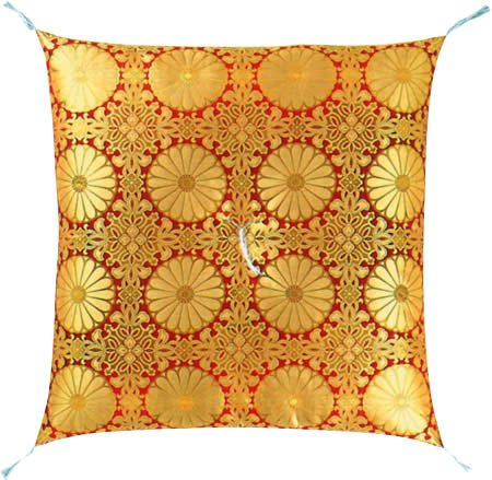 座布団 導師座布団 茶胴四釜 赤 67×68cm