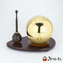 【本日ポイント最大20倍】仏具 たまゆらりんセット 金 1.8寸 専用のリン棒とリン台付き