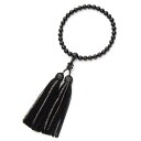 【P10倍&最大5000円OFFクーポン】数珠 京念珠 女性用 黒オニキス 8mm 正絹房 葬儀 葬式 フォーマル【レビューで180日保証】