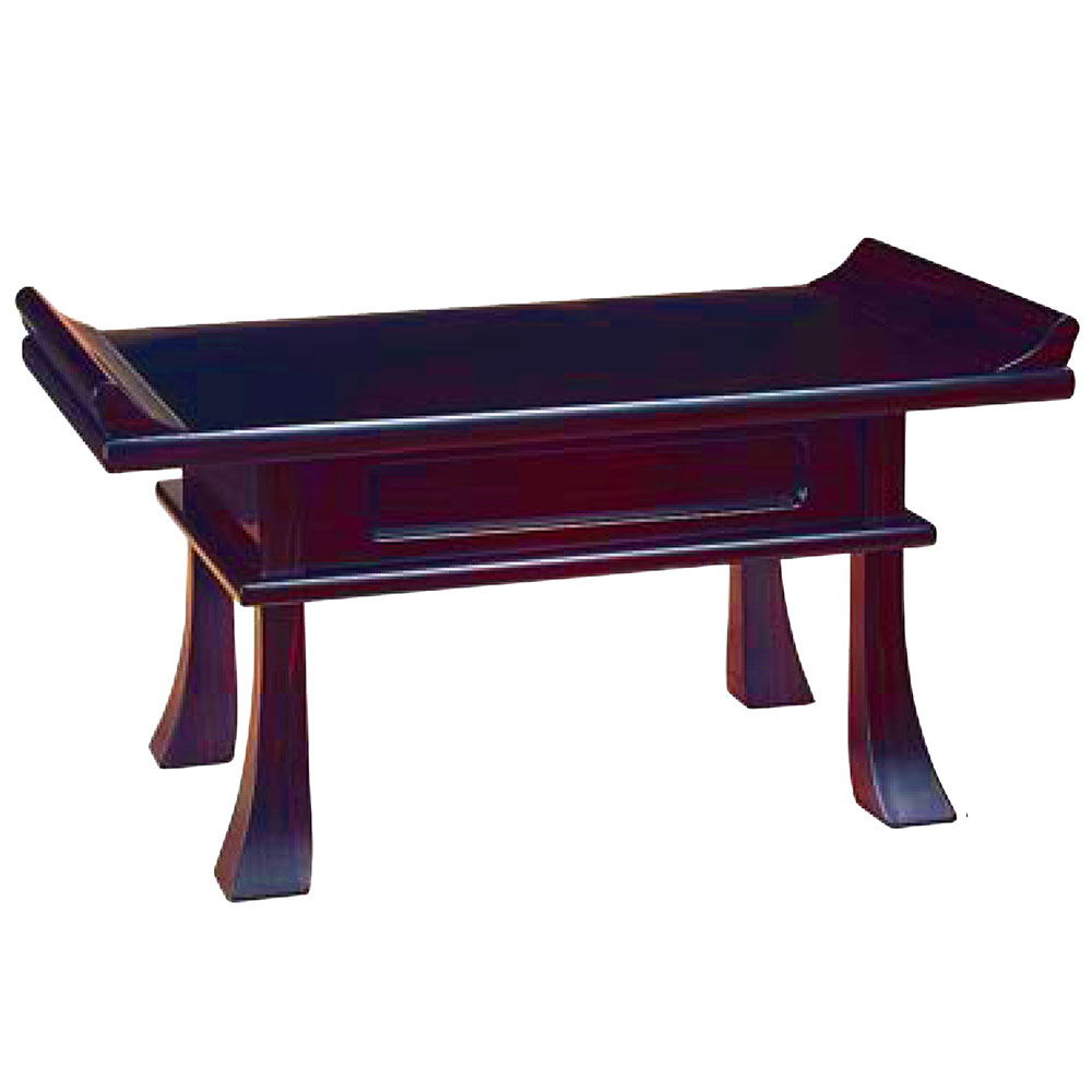 経机 S型経机 紫檀調 （14号）