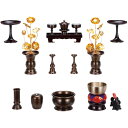 【本日ポイント最大20倍】仏具 伝統型仏具 21点セット(3.5寸)