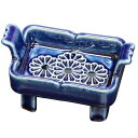 【7/26まで!最大47倍+5000円OFFクーポン!】仏具 焼香箱用陶器台座 焼香炉無灰 (瑠璃)