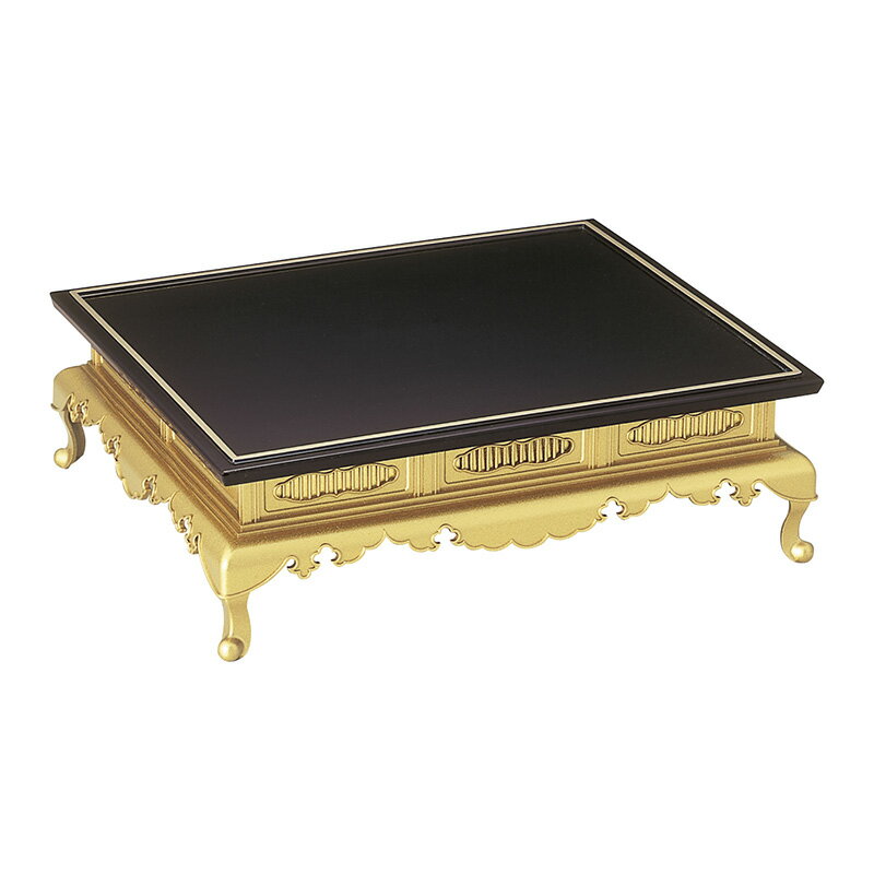 【マラソン限定！ポイント10倍】仏具 御文章箱置台 金塗梨地 大