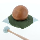 【本日ポイント最大20倍】木魚 もくぎょ 杢魚 セット メープル 布団緑 モダン 仏具 仏具セット 仏前 法事 法要木魚撥 バチ 棒 叩く 布団