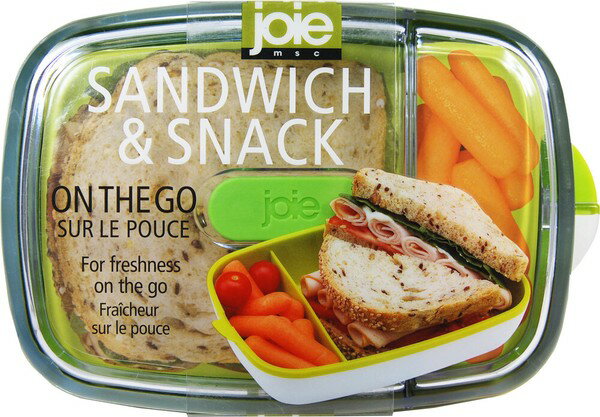 MSC サンドイッチ&スナックボックス 1個 joie ジョイー ピクニック お弁当箱 ケース ランチボックス 人気 プレゼント ギフト アソートカラー(色指定...