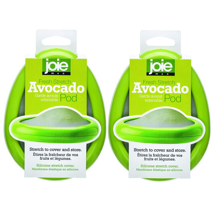 joie 2点セット シリコン製食材保存容器 フレッシュ　ストレッチポッズ　アボカド MSC LFGB承認 ワンサイズ グリーン