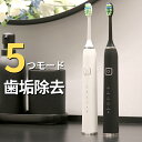 \母の日ギフト おすすめ/電動歯ブラシ 音波式 音波歯ブラシ 歯ブラシ 38000回転 5つのモード 防水IPX7 2分間オートタイマー 替えブラシ メモリー機...