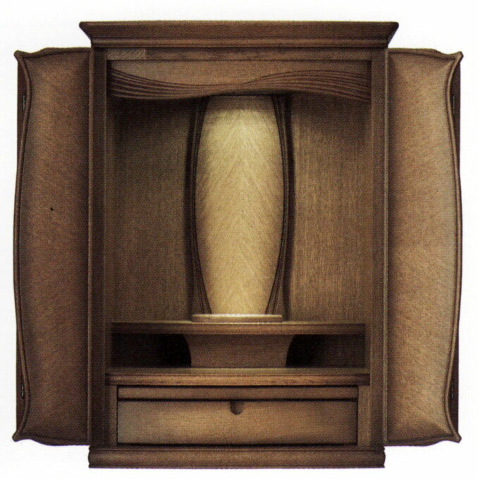 仏壇 アンティークな仕上げ デコ 21号 ナラ材 【モダン仏壇 上置型 モダン ミニ】/仏壇用品 モダン仏壇 家具調仏壇 現代的 モダン 仏具用品 仏事 ハセガ...