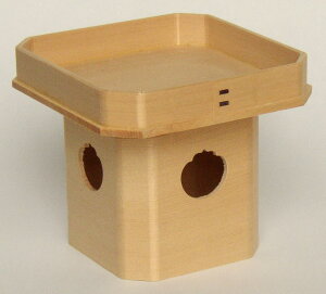 極上品 普通 三宝 (三方) 6寸 (巾18・高15センチ) 木目が美しく格調高い 尾州桧(木曽桧)材の 神具 普通三宝 神棚 祖霊舎 霊璽 の 御供 におすすめ/神棚 仏具用品 棚板 楽天 通販