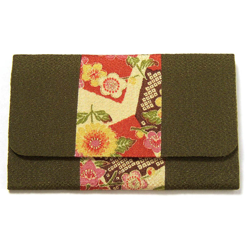 念珠袋・数珠袋 清流 深緑色 ちりめん(ボタンタイプ)【数珠袋 数珠 袋 入れ】/数珠袋 女性用 ブレスレット 数珠入れ お葬式 じゅず レディース ブレス お...