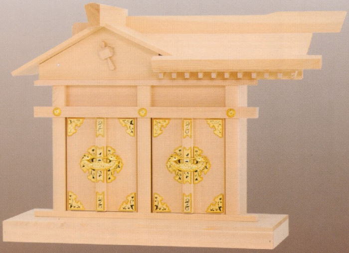 二社大黒（小） （ 恵比寿 ・ 大黒 用 お宮 ） ／（ 神棚 えびす だいこく 御社 家庭用 ）/神棚用品 神具 お札 御札 マンション モダン神棚 おしゃれ 宝くじ 神道 受験 新築 氏神様 神札 合格祈願 神殿 新年 大黒様 恵比須様 大黒宮