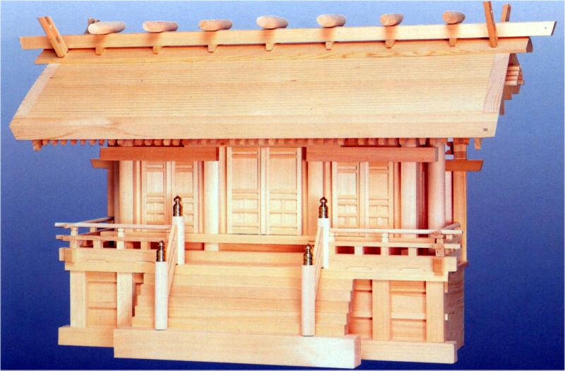横通し三社厚屋根(30号)(通し三社型神棚)木曽桧製国産品/ハセガワ仏壇 神具 モダン マンション お札 神道 御札 モダン神棚 おしゃれ 神棚用品 宝くじ お...