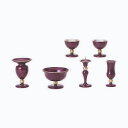 仏具セット モダン仏具 優美 6点セット プレミアムレッド 花立 高75×径55mm 茶湯器 高48×径45mm 香炉 高50×径73mm 仏器 高48×径45...