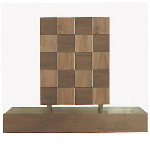 仏壇 上置モダン仏壇 下台付セット | 夢SO ウォールナット市松 組子欄間 下台セット | H46×W56×D34cm 内部寸法 (1)20.5cm (2)8...