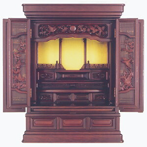 仏壇上置型金仏壇大徳29号高880×巾660×奥行530×須弥壇上270mm