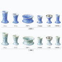 仏具セット 花結晶 六具足 清水焼 花立 灯立 香炉 茶湯器 仏器 線香差し