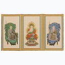 掛け軸 ミニ御本尊 (三つ折本尊) 三つ折本尊 小 【彩りS印】奥行2×巾238×高140mm 三つ折時 奥行10×巾78×高140mm 内箱(袋) 奥行17×...