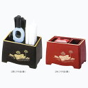 仏具 収納 整理 便利箱 PC 5型DX 4点セット 黒色 蓮柄入・ 朱色 蓮柄入り 線香差 ライター入れ マッチ消し ローソク入れ など 小物整理用の箱 奥行...