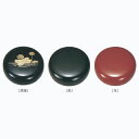 御香入れ 香合 2.5寸 プラスチック氏製 黒蓮 黒色 朱色 奥行75×巾75×高35mm p111 重量 67g