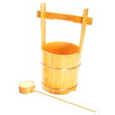 墓参用品 木製手桶 | 木製手桶 ヒシャク付 大 | 奥行240×幅320×高495mm 内箱(袋) 奥行245×幅255×高520mm 内箱仕様 段ボール箱 ...