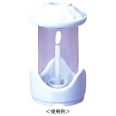 墓参用品 | 白雪 ガラス製ホヤ付 陶器製台 墓前用 屋外用| 奥行80×幅80×高135mm p244 重量 439g 1個