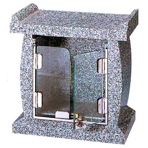 墓参用品 | 石台・ガラスの扉 | 奥行160×幅250×高250mm 内箱（袋） 奥行420×幅340×高220mm 内箱仕様 段ボール箱 商品重量 12,500g