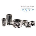 ナチュラルな透明感【クリスタル仏具:タリシア6具足セット】透明クリスタルガラス化粧箱入り仏壇仏具送料無料【smtb-td】【RCP】
