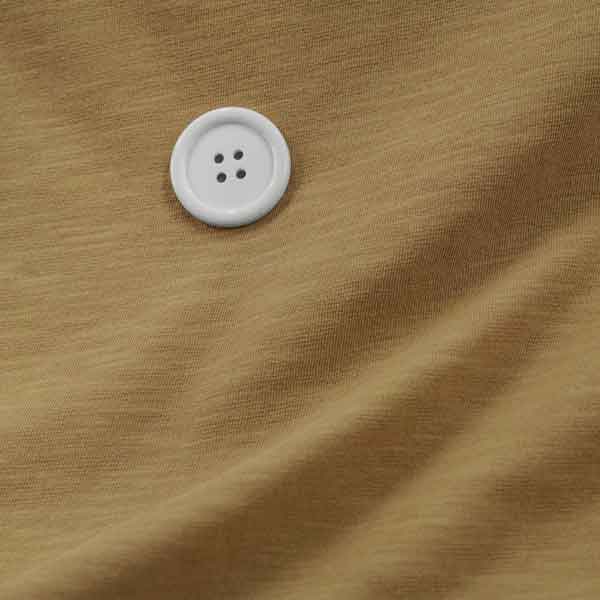 20/ スラブ天竺 ニット 生地　アースベージュ　155cm 幅コットン　50cm単位 はかり売り　手芸　tシャツ　布　生地 屋 さんのサムネイル