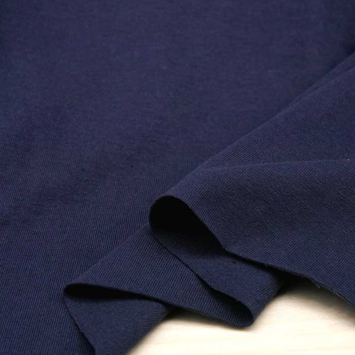 ニット生地 綿100 天竺ニット 20/ ネイビー 165cm 幅 日本製 50cm単位の価格 tシャツ カットソー レディス メンズ 子供服 手芸 ハンドメイド クラフト 布 生地 屋さん 通販