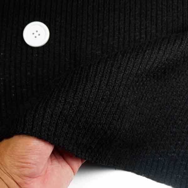 ニット　　セーター編ふっくら畝編み 黒　165cm 幅50cm単位 はかり売り　手芸　てづくり