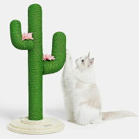【猫用】猫家具ラブリーキャットタワーSサイズ/サボテン型キャットツリー据え置き爪とぎインテリアおしゃれ天然麻無害