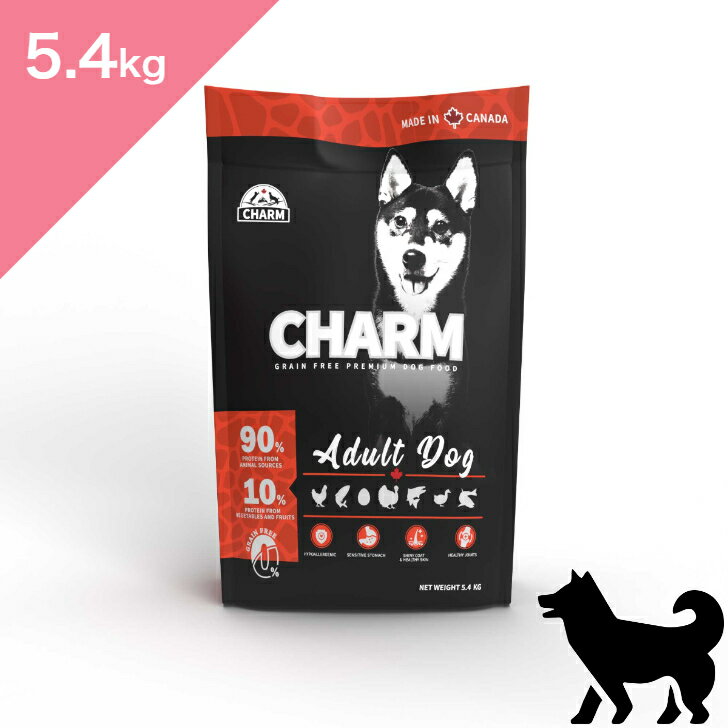 ◆LINE限定クーポンあり◆賞味期限2024/8/1以降 メーカー在庫の為ご注文後に入荷  CHARM チャーム アダルト ドッグ  CHARM Adult Dog Food 5.4kg 正規品