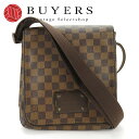 【中古】 ルイ・ヴィトン ショルダーバッグ ブルックリンPM N51210 ダミエ ダミエキャンバス エベヌ 斜め掛け カジュアル LOUIS VUITTON