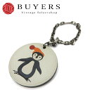 【中古】 エルメス バッグチャーム レザー シルバー925 ホワイト系 ホワイト系 ペンギン アニマル レディース メンズ HERMES