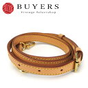 【中古】 ルイ・ヴィトン ショルダーストラップ ヌメ革 ベージュ ゴールド金具 レディース 女性 LOUIS VUITTON