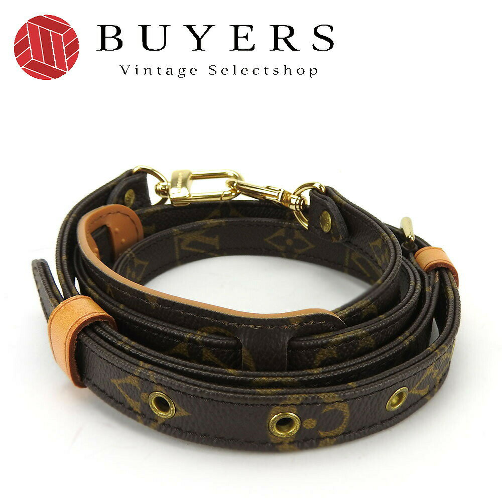 【中古】 ルイ・ヴィトン ショルダーストラップ モノグラム ブラウン ゴールド金具 調節可能 斜め掛け レディース 女性 LOUIS VUITTON