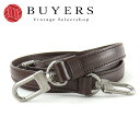 【中古】 ルイ・ヴィトン ショルダーストラップ レザー ブラウン 調節可能 マットシルバー金具 レディース 女性 LOUIS VUITTON
