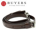 【中古】 ルイ・ヴィトン ショルダーストラップ レザー ブラウン 調節可能 マットシルバー金具 レディース 女性 LOUIS VUITTON
