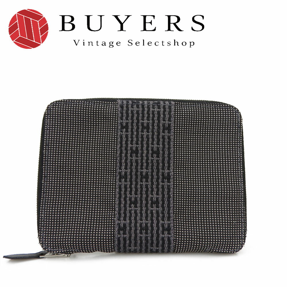 【10%OFF!!楽天スーパーSALE!!】【中古】エルメス 手帳カバー アジェンダ エールライン グレー キャンバス メンズ レディース レザー 小物 ビジネ...