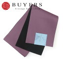 【最大30%OFFセール!】【中古】 浴衣帯 未使用保管品 ポリエステル くすみ藤 黒 半巾帯 リバーシブル 和装 呉服 和服 きもの レディース 女性