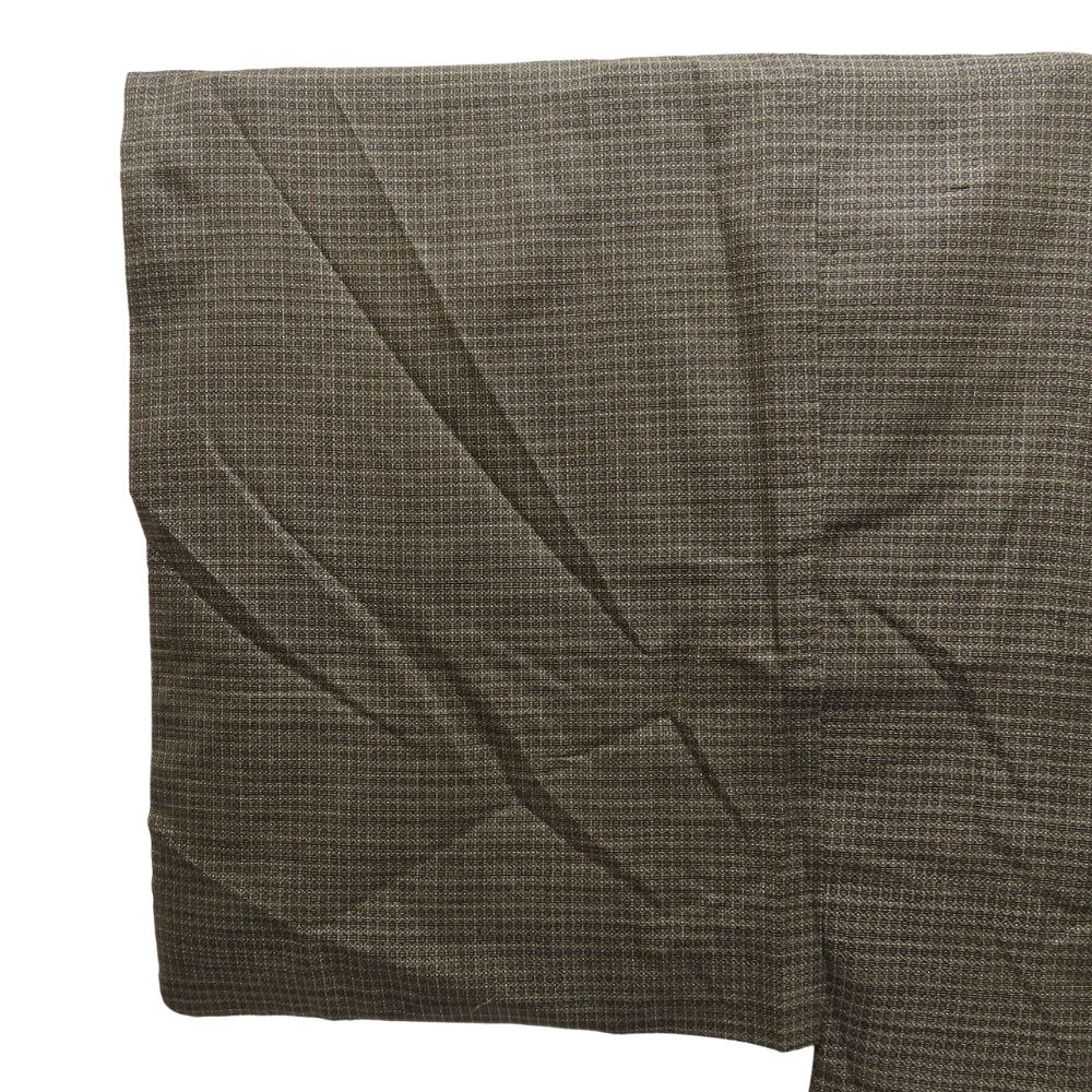 【中古】 羽織 大島紬 正絹 茶 裏地あり 風景絵札 おしゃれ 和装 呉服 和服 きもの メンズ 男性