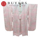 【中古】 襦袢 長襦袢 ポリエステル 桃色 振袖用 桜柄 和装 呉服 和服 きもの レディース 女性