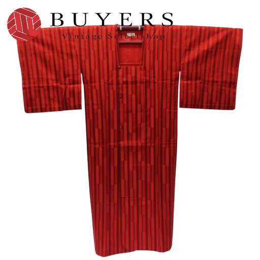 【中古】 雨コート 正絹 ポリエステル 赤系 和装 呉服 和服 きもの レディース 女性 【中古】 雨コート 正絹 ポリエステル 赤系 和装 呉服 和服 きもの レディース 女性