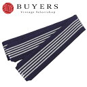 【中古】未使用 その他帯 ちちぶ帯 綿 ネイビー 浴衣帯 丹前帯 和装 呉服 和服 きもの レディース メンズ