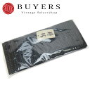 【中古】未使用 男帯 ポリエステル ネイビー系 グレー系 ブラック 角帯 保管品 和装 呉服 和服 きもの メンズ 男性