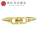 【中古】 サルヴァトーレフェラガモ バングル ガンチーニ メタル ゴールド メッキ アクセサリー レディース 女性 Salvatore Ferragamo